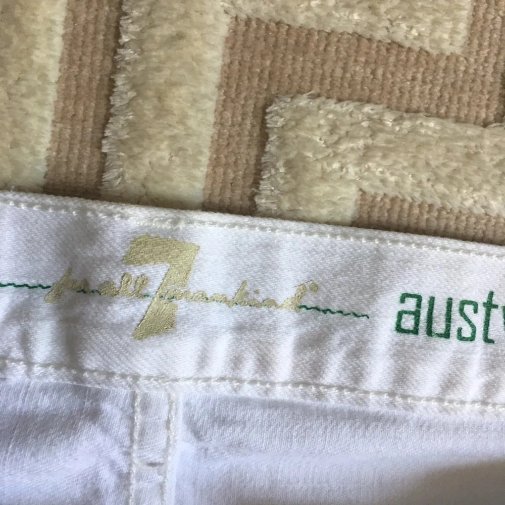 7 For All Mankind crisp white
